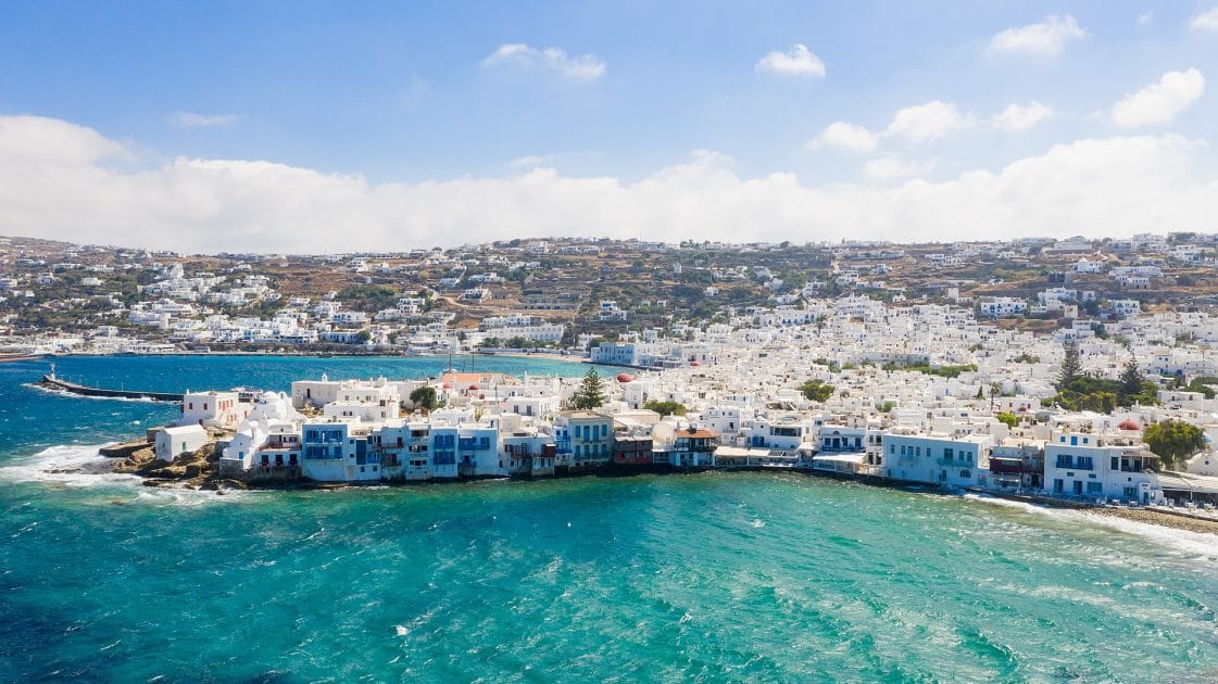 Mejores islas Cícladas para visitar Little Venice en Mikonos