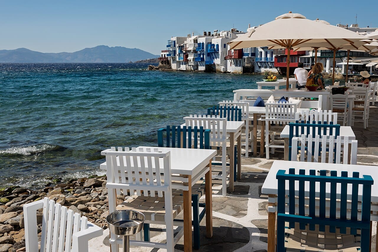 Qué ver en la isla de Mykonos Restaurante en Mykonos
