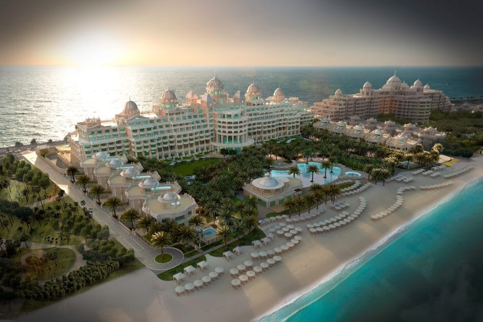 Hoteles en la Palm Jumeirah Raffles The Palm Dubai. Foto de Google Maps de Raffles The Palm Dubai Hoteles en la Palm Jumeirah Raffles The Palm Dubai