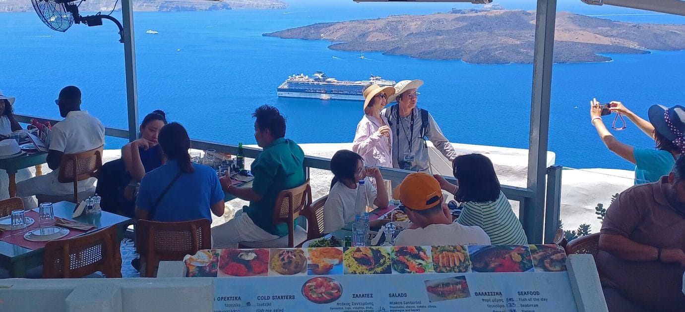 Restaurante en Santorini 