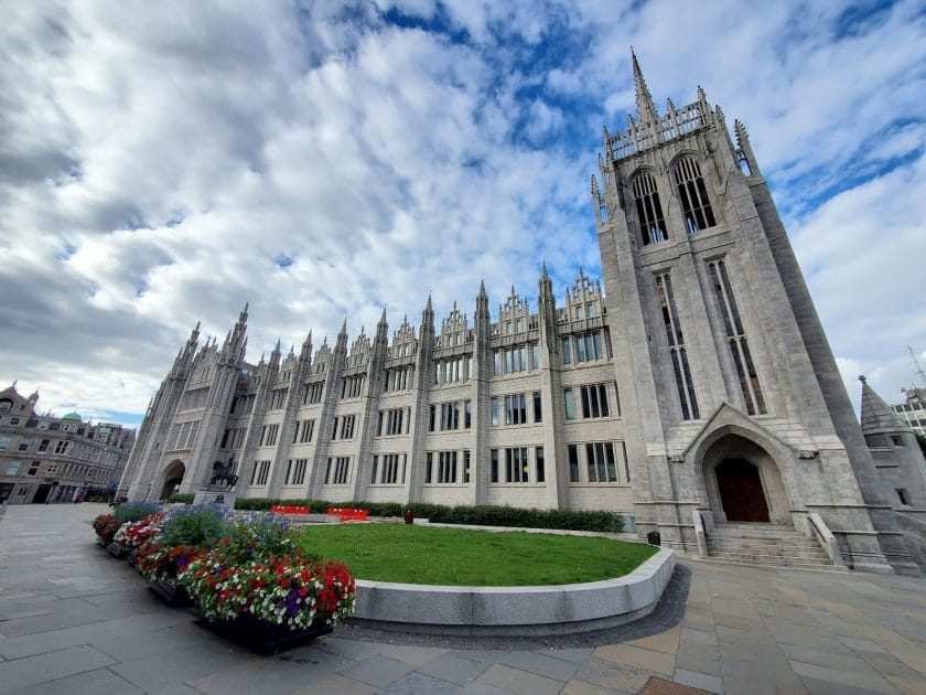 Marischal College Foto de Google Maps de Zia Haq Marischal College