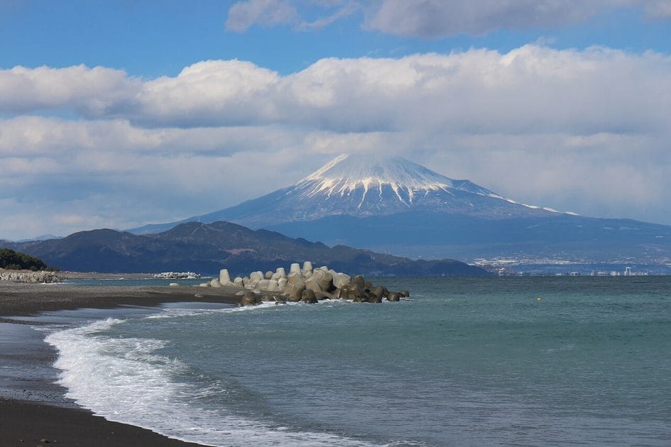 Monte Fuji desde Miho no Matsubara 
