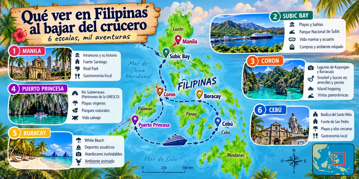 Qué ver en Filipinas al bajar del crucero Qué ver en Filipinas al bajar del crucero