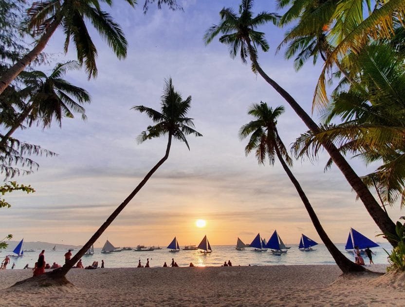White Beach en Boracay Foto de Google Maps de Peter Dautzenberg White Beach en Boracay