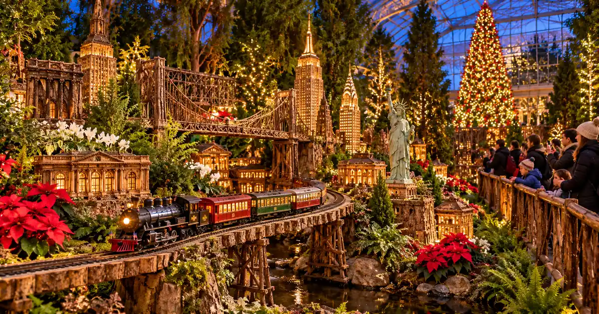 Holiday Train Show del Jardín Botánico de Nueva York