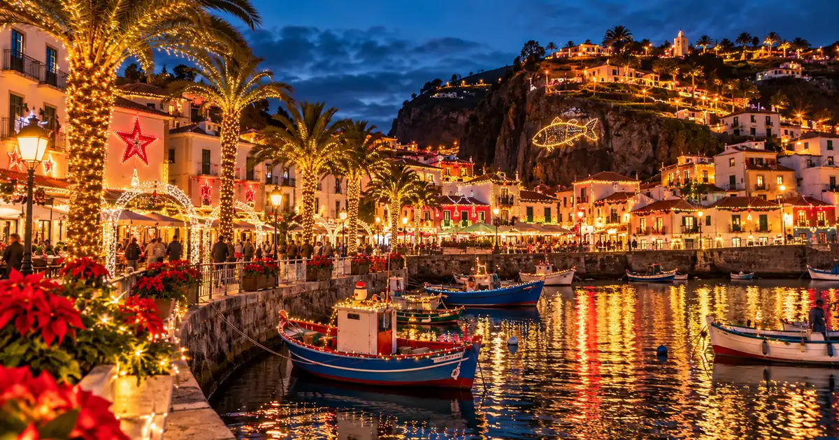 Luces navideñas de Cámara de Lobos