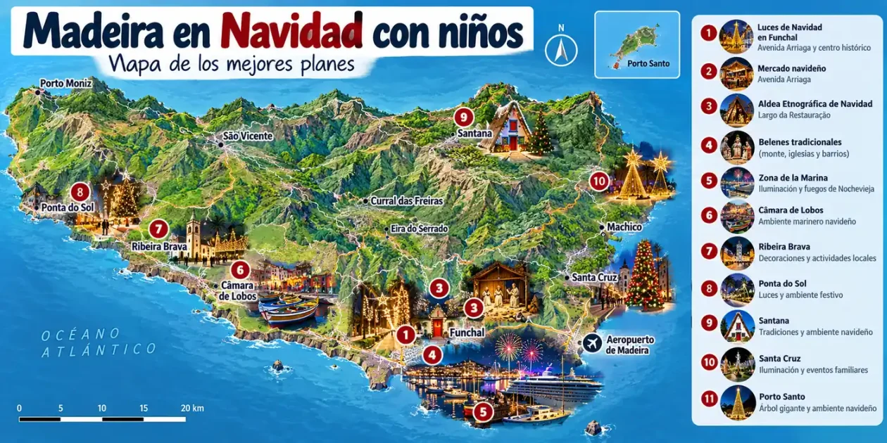 Madeira en Navidad con niños