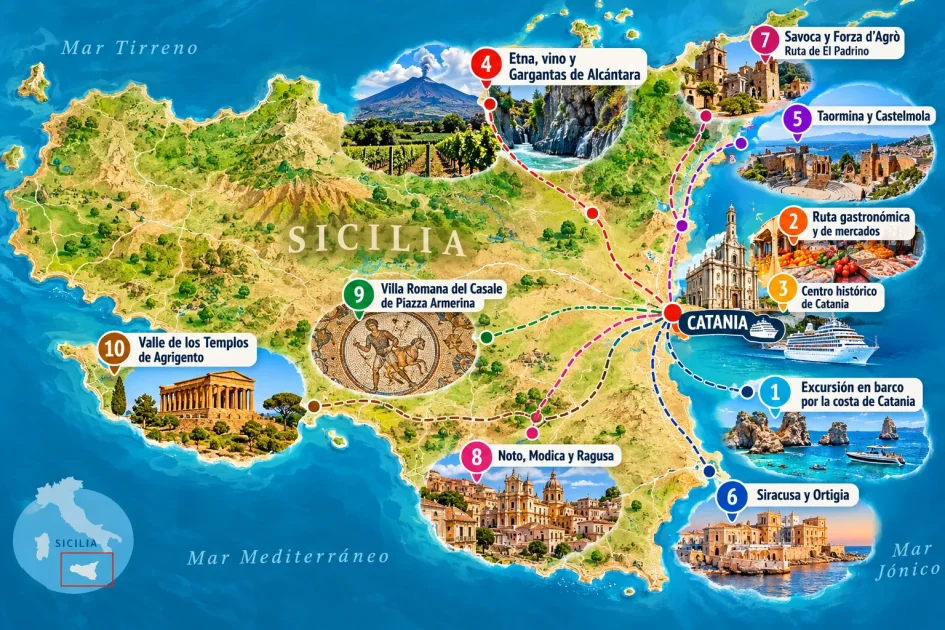Mejores excursiones para cruceros en Catania Mejores excursiones para cruceros en Catania