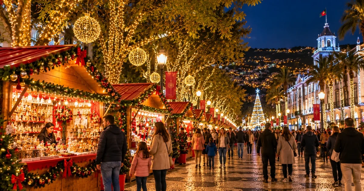 Mercado navideño de la Avenida Arriaga
