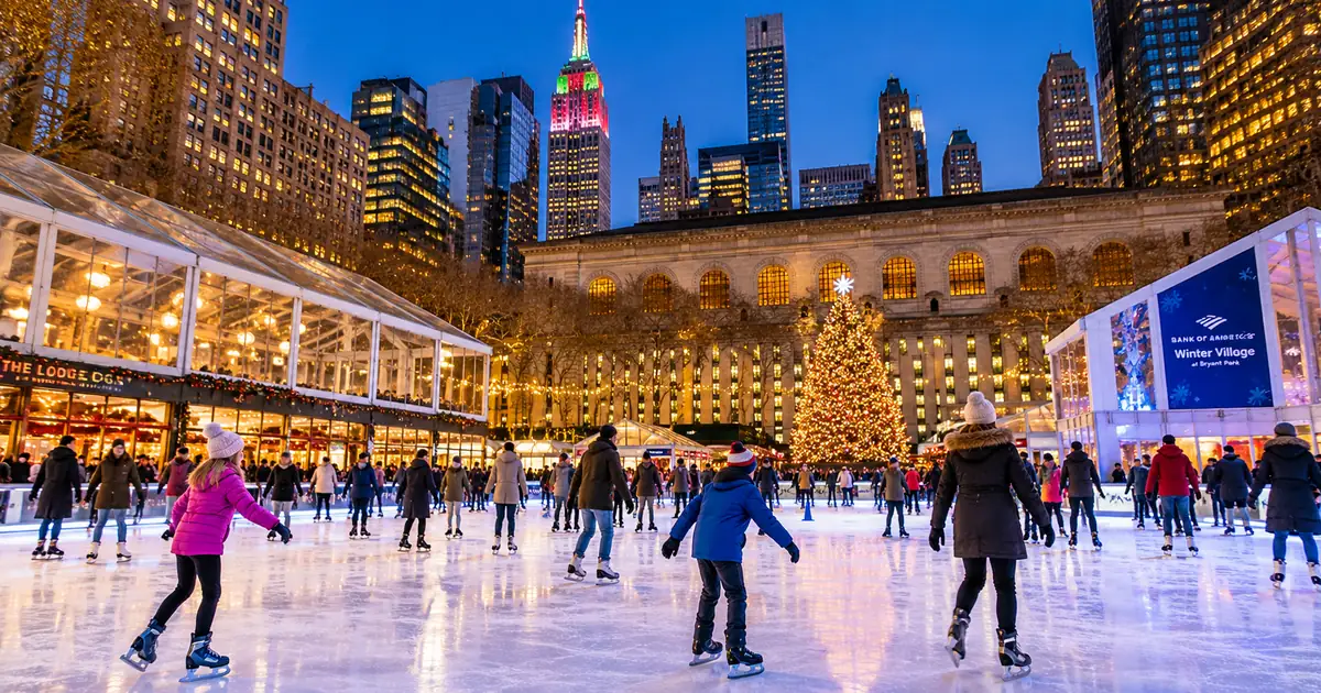 Pista de hielo en Bryant Park
