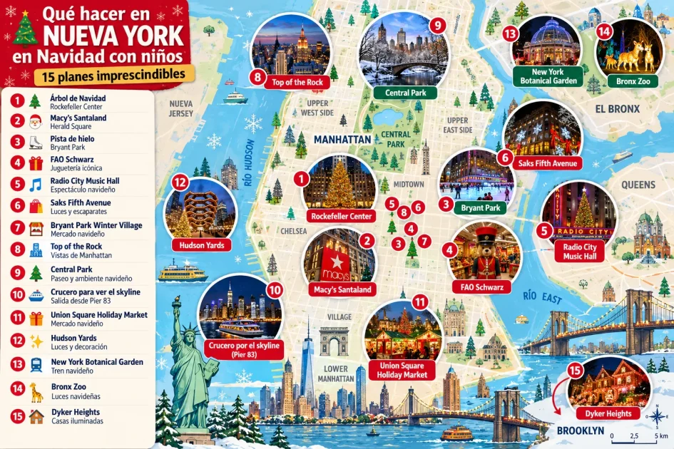 Qué hacer en Nueva York en Navidad con niños